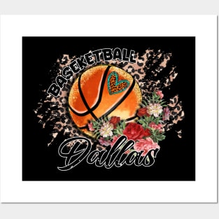 Aesthetic Pattern Dallas Basketball Gifts Vintage Styles Posters and Art